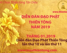 Diễn Đàn Đạo Phật THIỀN TÔNG - tháng 01.2019